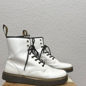 Dr Marten 1460 White LeatherBoots Size 10